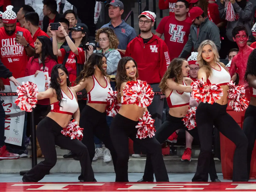 UH's dance team brought their moves to ESPN's College GameDay. (Photo by F. Carter Smith)