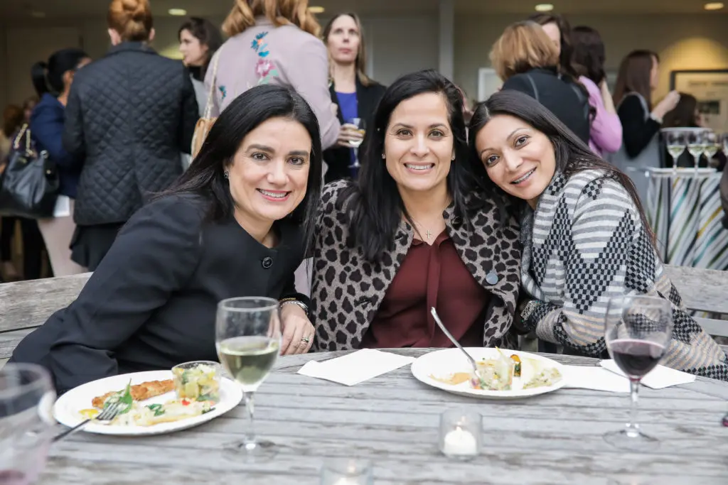 Cristiana Pimentel, Theresa Bazan, Shahnaz Ghafoor at the Dress for Success Models of Success event. (Photo by Johnny Than)