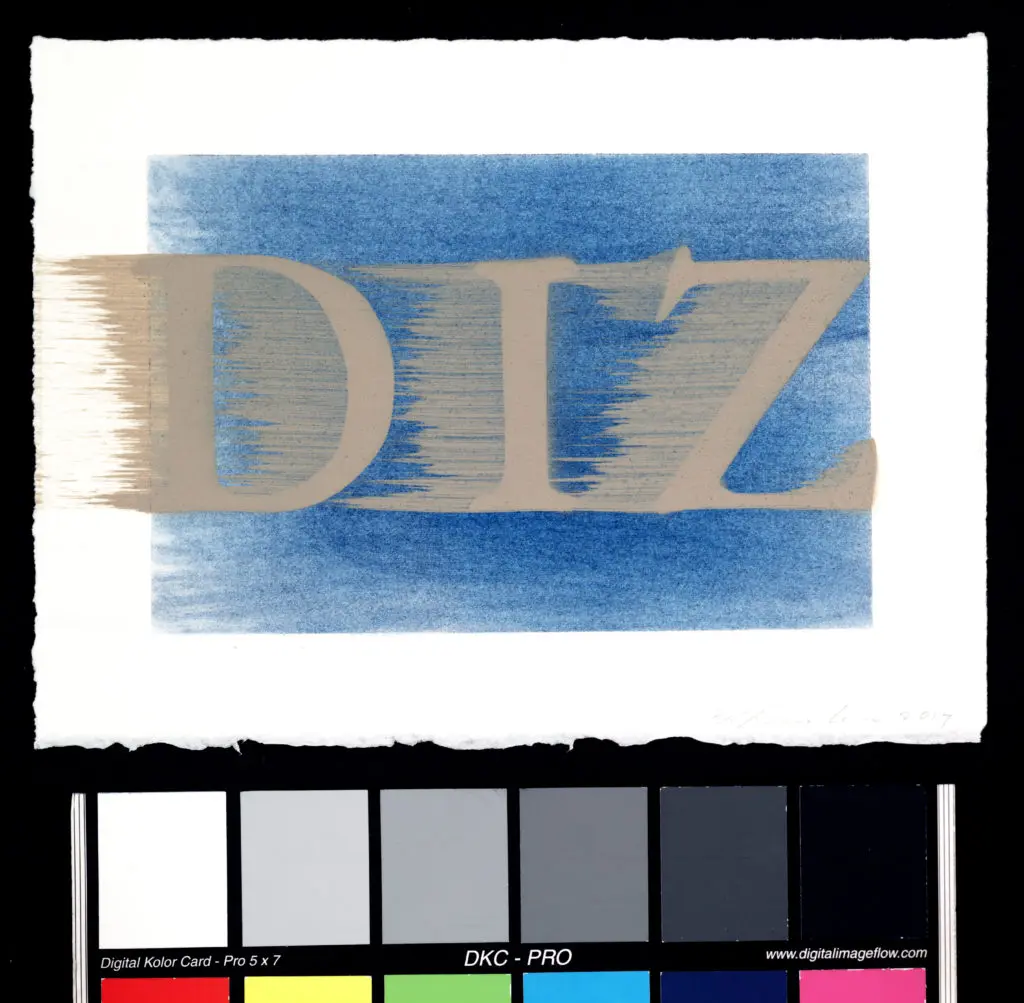 Ed Ruscha, "DIZ," 2017 (©Ed Ruscha)