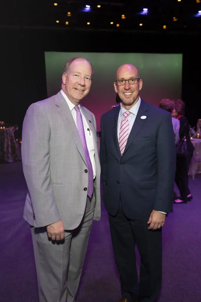 David Underwood, Ed Jones at Houston Methodist's The Society for Leading Medicine dinner at Houston Ballet Center for Dance. (Photo by Jenny Antill Clifton)