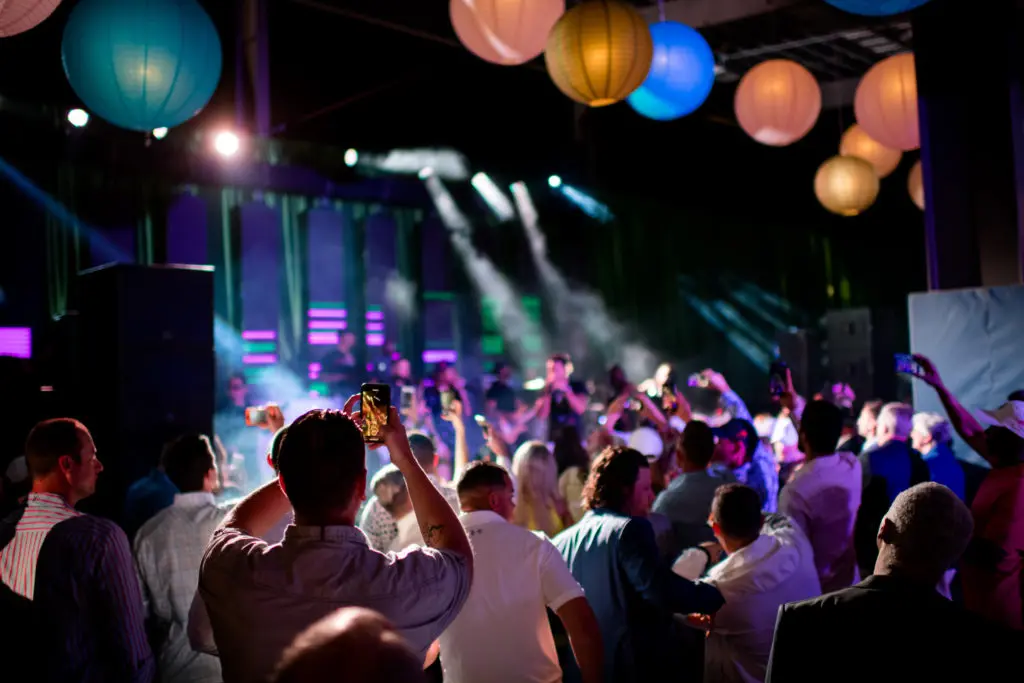Three-time Grammy winner Ludacris has the crowd on its feet at Whitney Crane's birthday party in Palm Beach. (Photo by Oona Beyer, Dragonfly Photography)