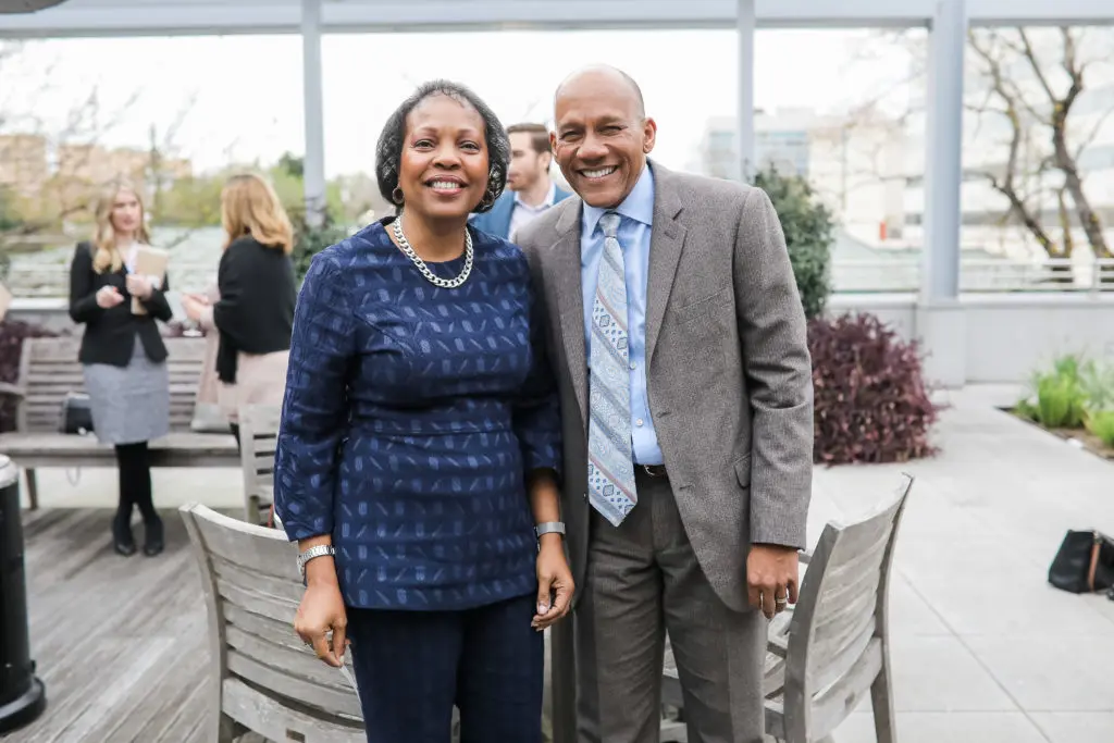 Genora Boykins, Sidney Evans at the Dress for Success Models of Success event. (Photo by Johnny Than)