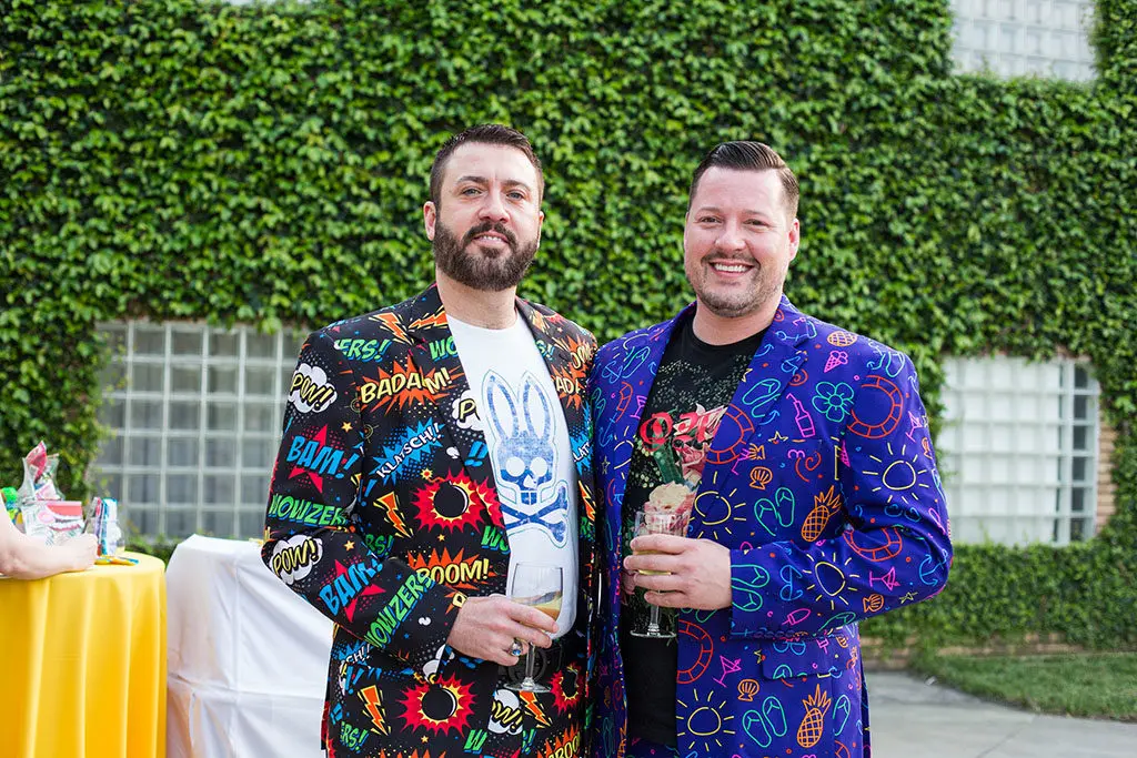 Hank Breaux, Clayton Katz at Lawndale's A Kitschy Evening (Photo by Laura Burlton)