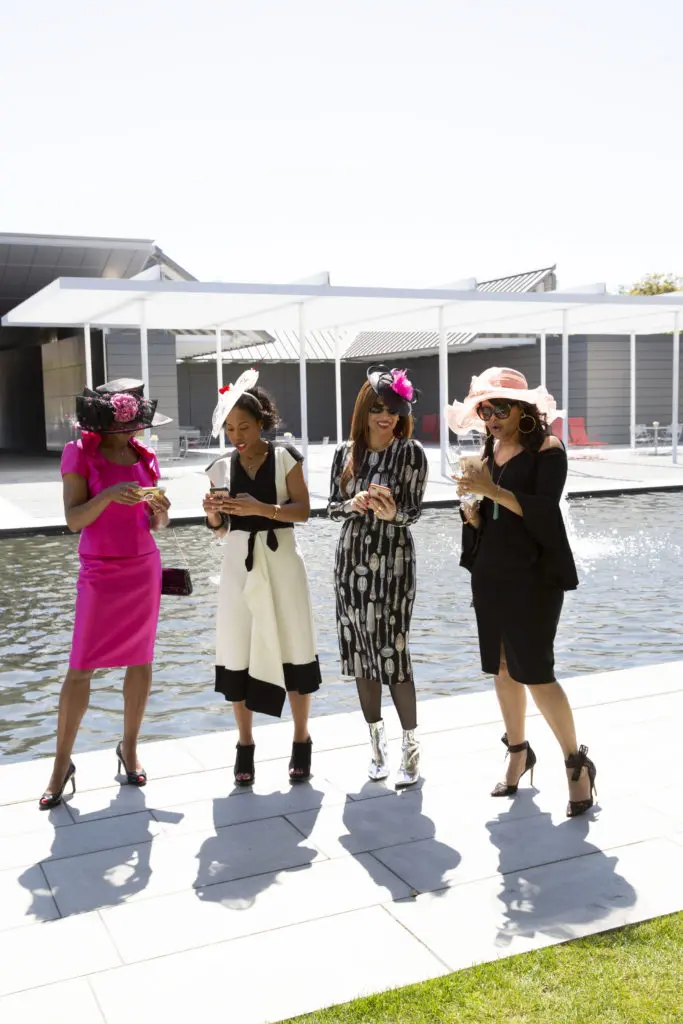 Ladies at the Hermann Park Conservancy 'Hats in the Park' luncheon.  (Photo by Jenny Antill Clifton)