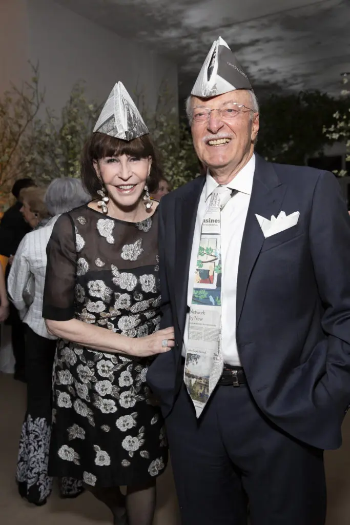 Shelby Hodge & Shafik Rifaat at The Menil Collection's Paper Ball earlier this month. (Photo by Jenny Antill Clifton)