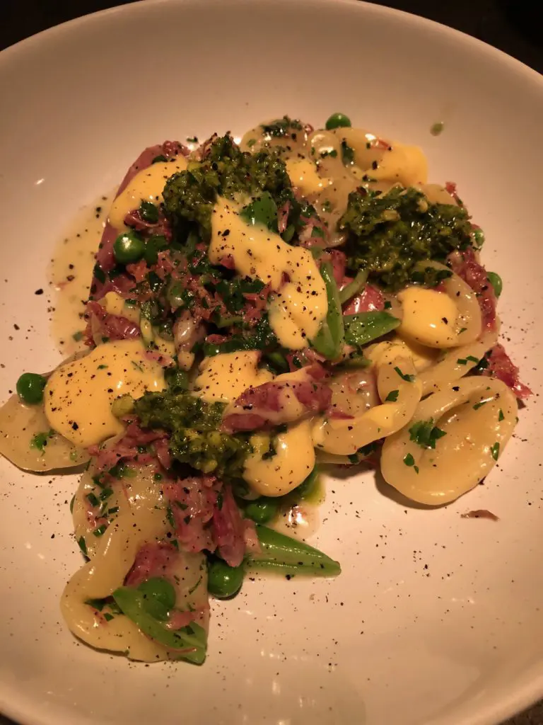Orecchiette and duck confit, plus other wonderful things, at Nobie's.