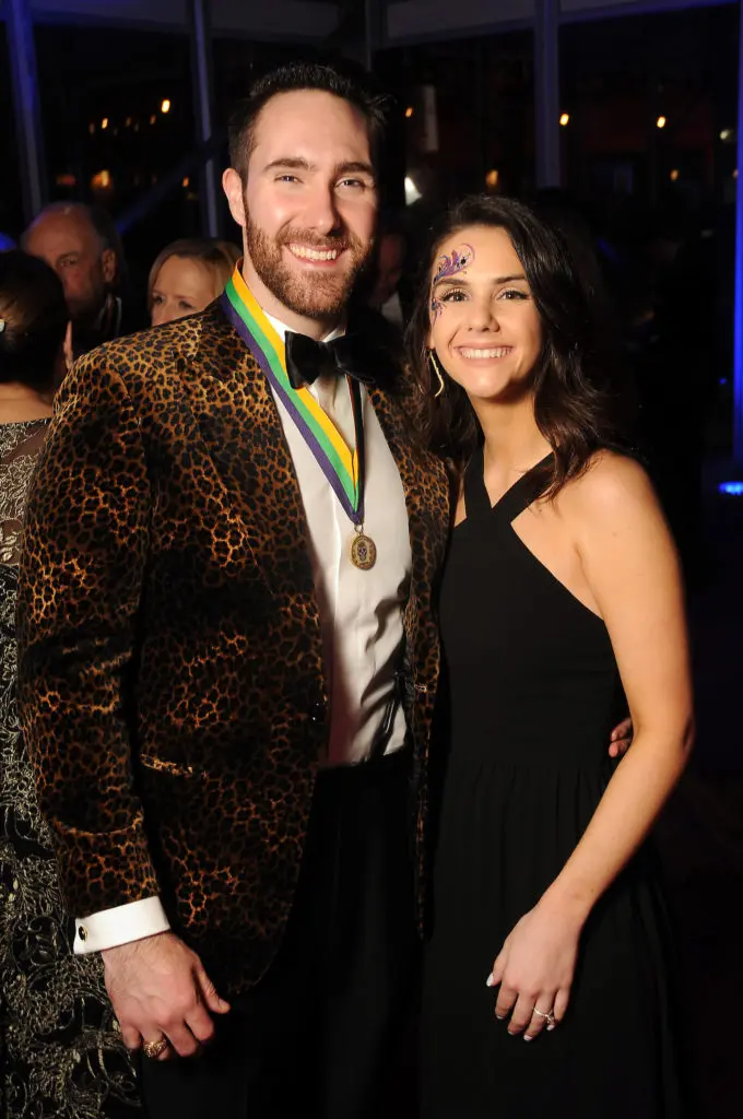 Joe Francisco and Nicki Erickson at the San Luis Salute in Galveston.   (Dave Rossman Photo)