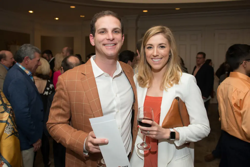 Kevin & Lauren Zlotnik at the University of Texas annual Texas Exes scholarship dinner at River Oaks Country Club. (Photo by Jacob Power)