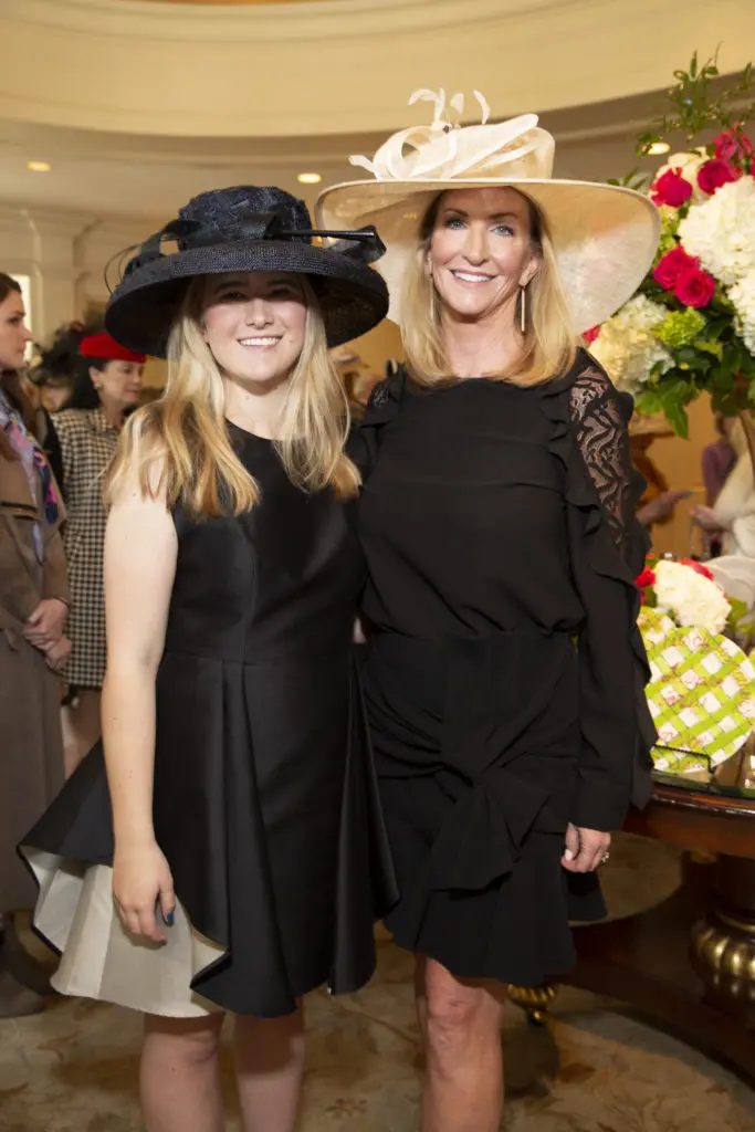 Kim Moody and daughter Makell Moody at the Easter Seals of Greater Houston Hats Off to Mothers luncheon. (Photo by Jenny Antill Clifton)