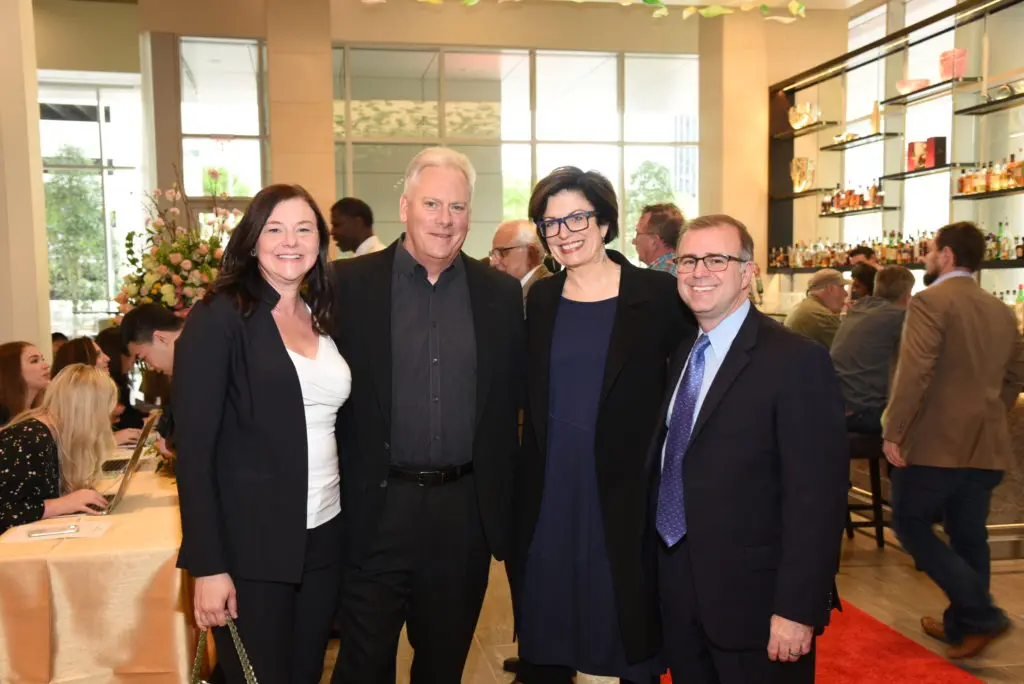 Krista Shepherd, Dave & Trudi Hummel, Paul McCleary at the opening of the InterContinental Houston Medical Center Hotel. (Photo by Alexander's Fine Portrait Design)