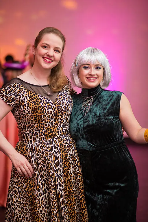 Lauren Lohman, Ileana Yordan at Lawndale's A Kitschy Evening (Photo by Laura Burlton)