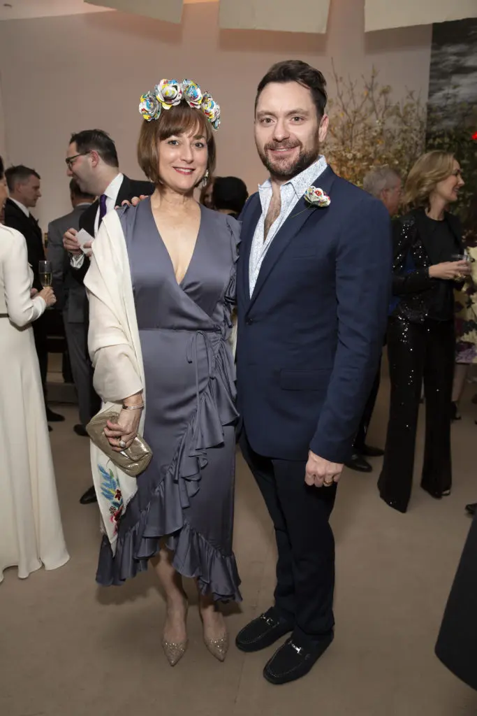 Leigh Smith, John Abodeely at Studio Menil's Paper Ball (Photo by Jenny Antill Clifton)