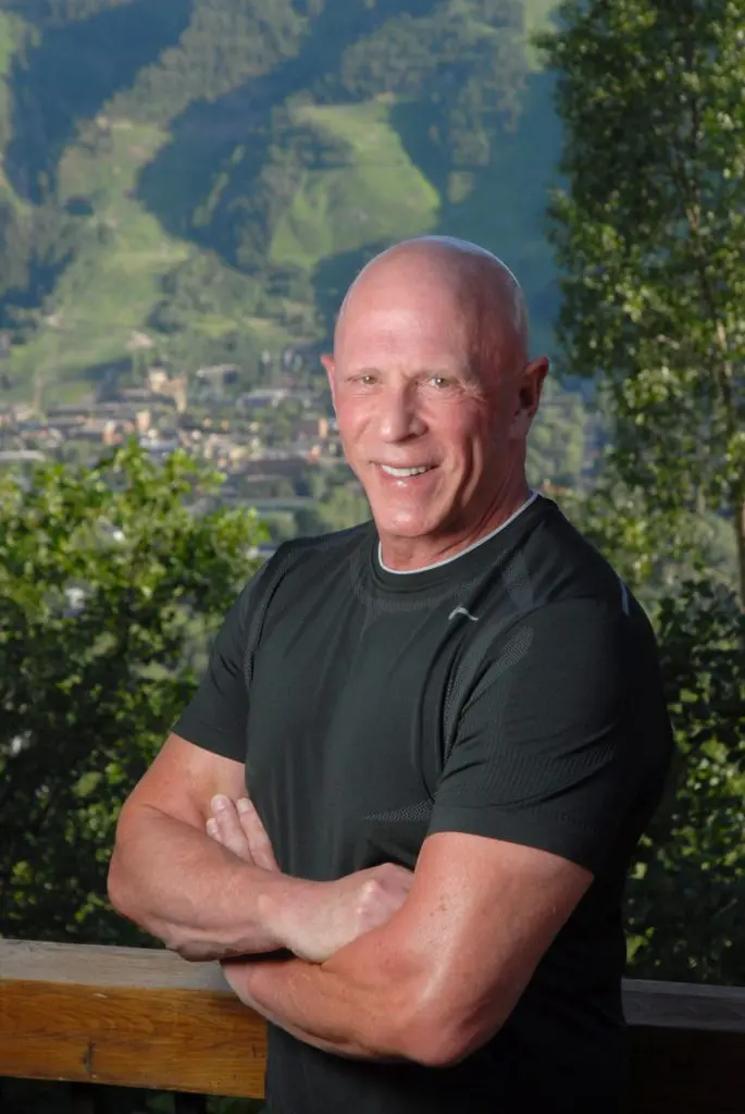 Lester Smith's book jacket photo, taken in Aspen for his 'You Gotta Dance Like No Ones Watching' biography.