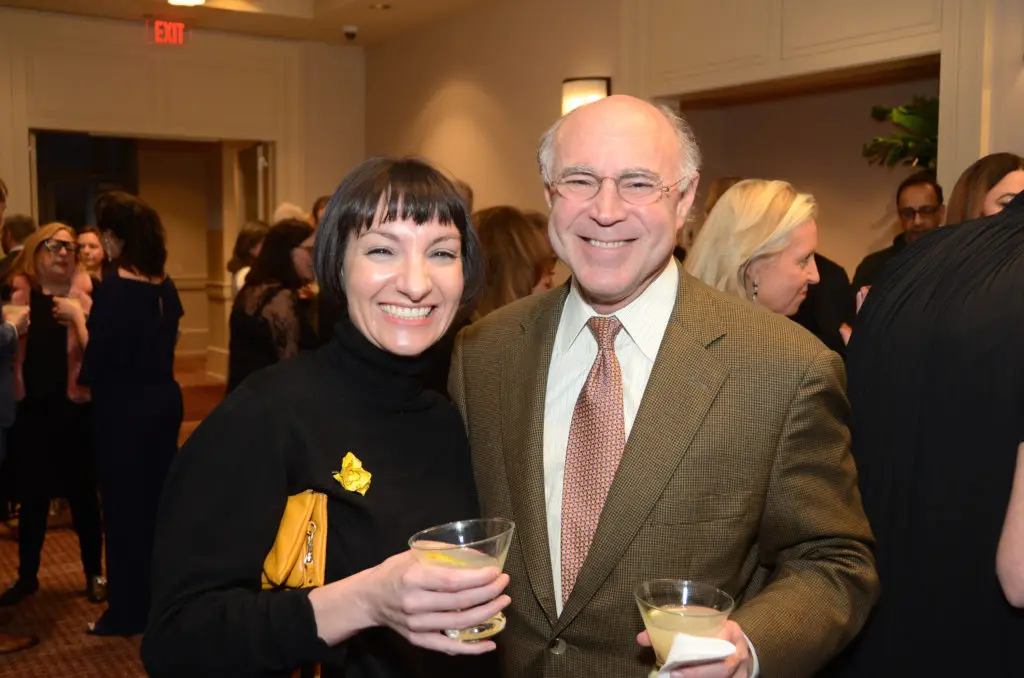 Lisa Volpe, Geoffrey Koslov at Houston Center for Photography 2019 Print Auction. (Photo by Roswitha Vogler)