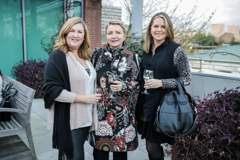 Liz Schaffner, Kerry Brooks, Jennifer McSorley at the Dress for Success Models of Success event. (Photo by Johnny Than)
