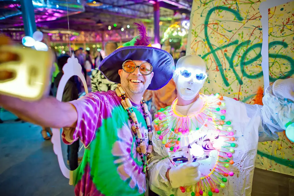 Mark Meldrum and friend at the 2016 Paint Ball. (Photo by Morris Malakoff)