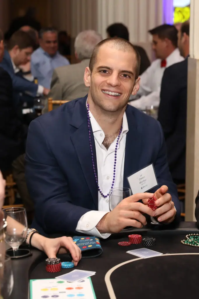 Owen Worley at the YES Prep Public School Oil & Gas Texas Hold 'Em Tournament at Corinthian Houston (Photo by Priscilla Dickson)