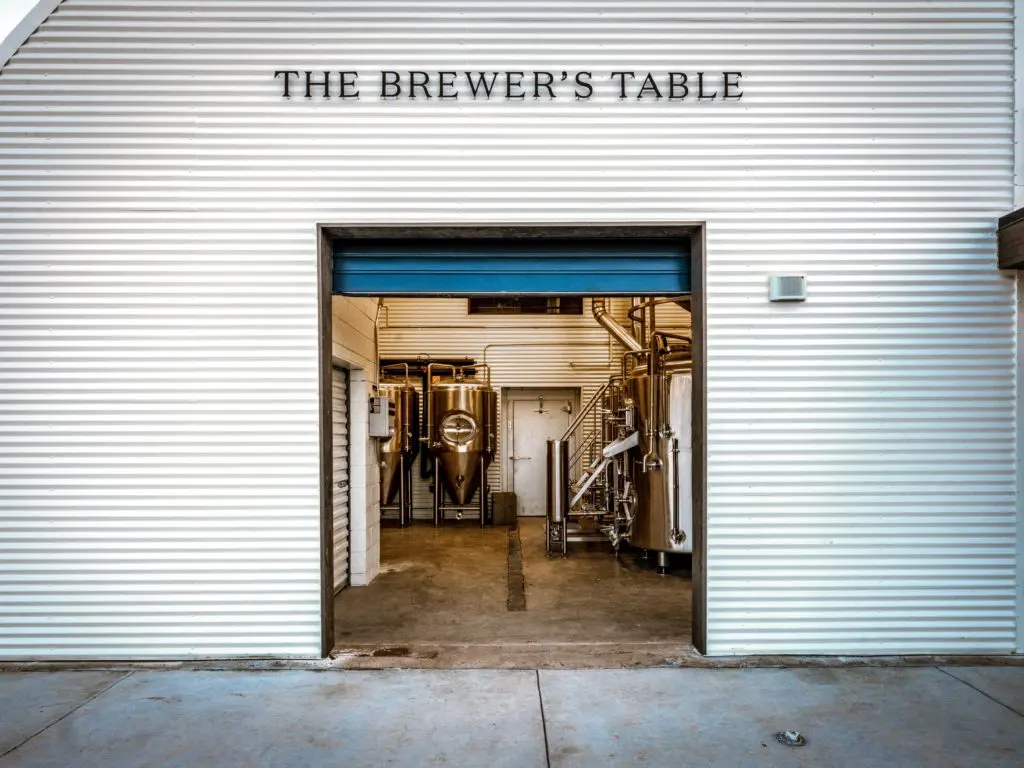 The Brewer's Table brews their beer in-house.