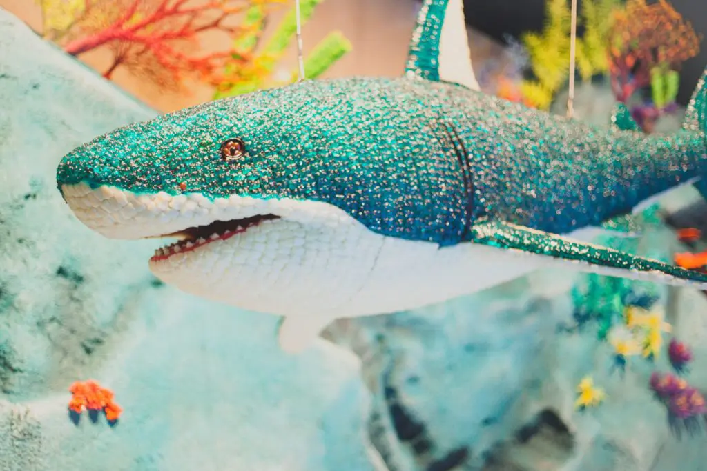 A candy shark at the Santa Monica Candytopia. Photo by Evan Link