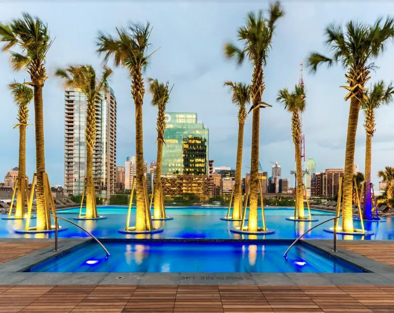 Two junior Olympic-sized swimming pools only add to the serious appeal. 