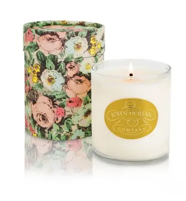 You'll often smell a Lafco candle burning at Hillery's well-appointed home. Available at Lafco.com.