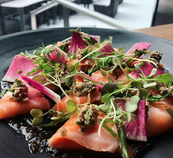You'll find sushi on Guard & Grace's Houston menu. 