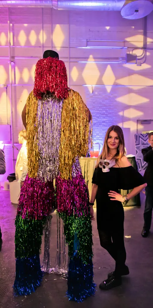 Shad Samiuddin, Sarah Stevens at the 2018 Crystal Ball. (Photo by Morris Malakoff)