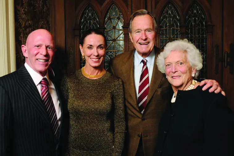 Lester & Sue Smith with former President George Bush and Barbara Bush