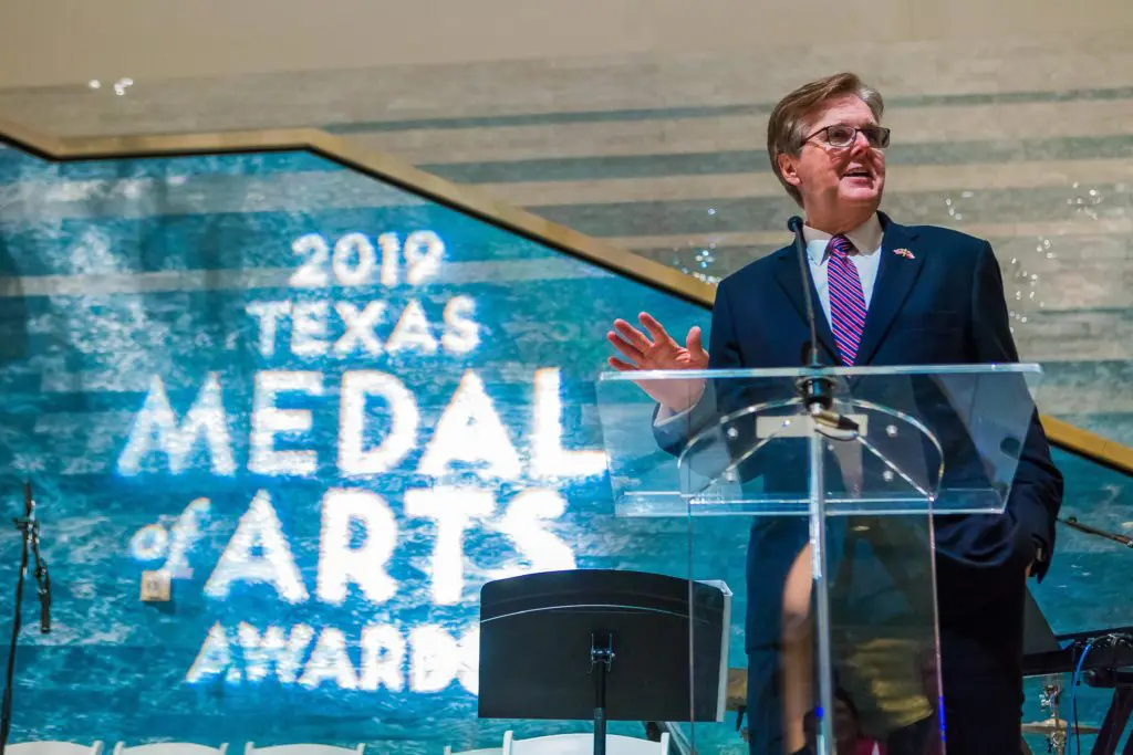 Lieutenant Governor Dan Patrick at the Texas Medal of Arts Awards in Austin. (Tyler Schmitt Photo)