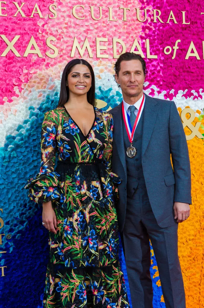 Camila Alves & Matthew McConaughey at the Texas Medal of Arts Awards in Austin. (Tyler Schmitt Photo)