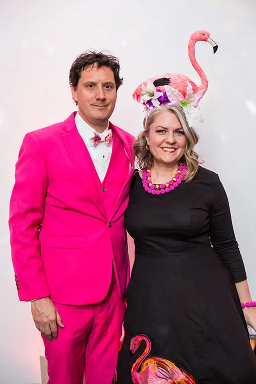 Walter & Jeryn Mayer at Lawndale's A Kitschy Evening (Photo by Laura Burlton)