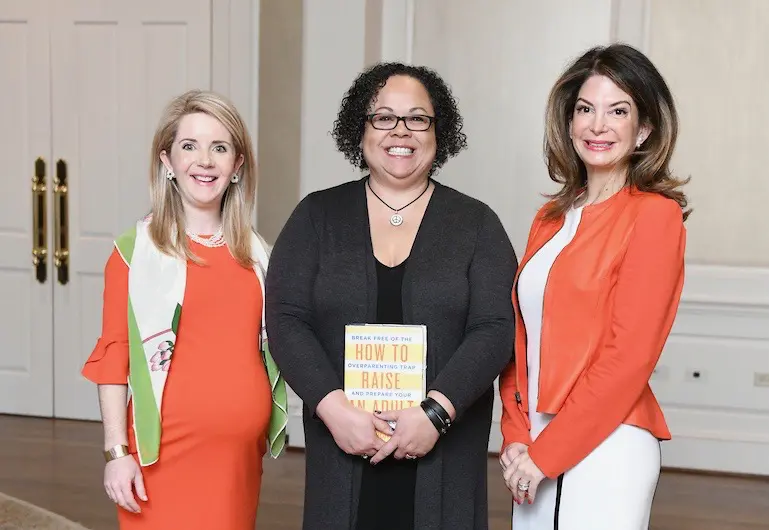 Winnie Simmons Phillips, Julie Lythcott-Haims,  Whitney Anderson Walsh at the Children's Museum 
Houston Friends and Families luncheon at River Oaks Country Club. (Photo by Daniel Ortiz)