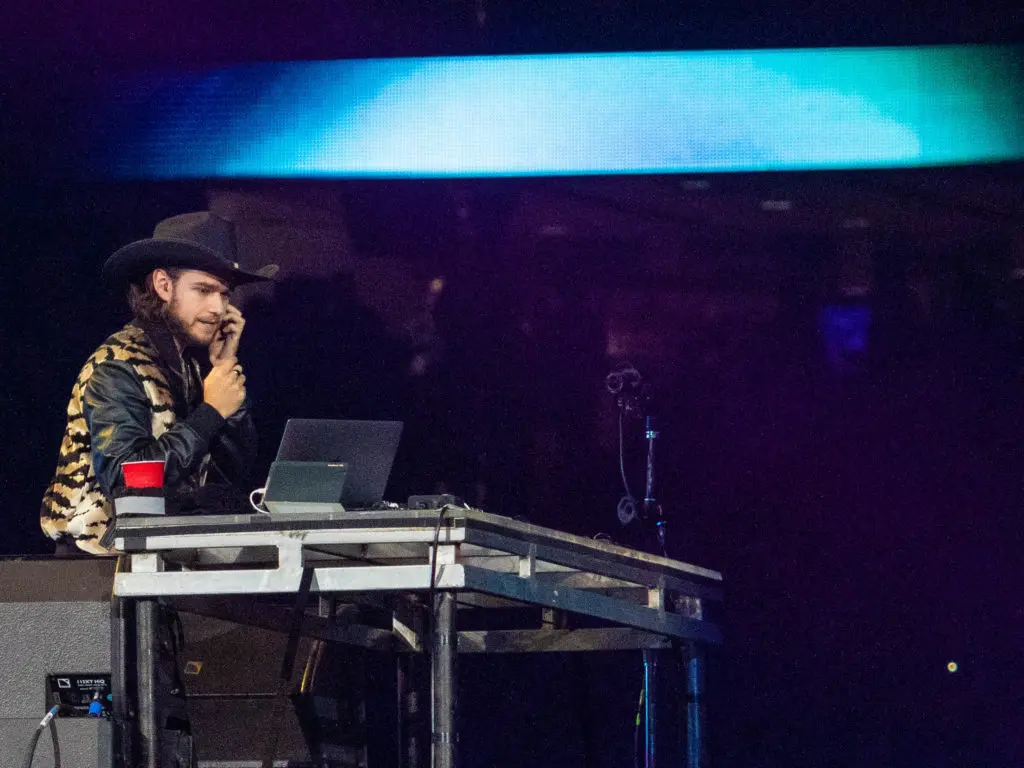 Zedd put on a cowboy hat and kept the beats going. (Photo by F. Carter Smith)