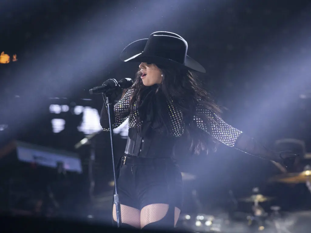 Camila Cabello showed off her soft and sultry sides at the rodeo.  (Photo by F. Carter Smith )