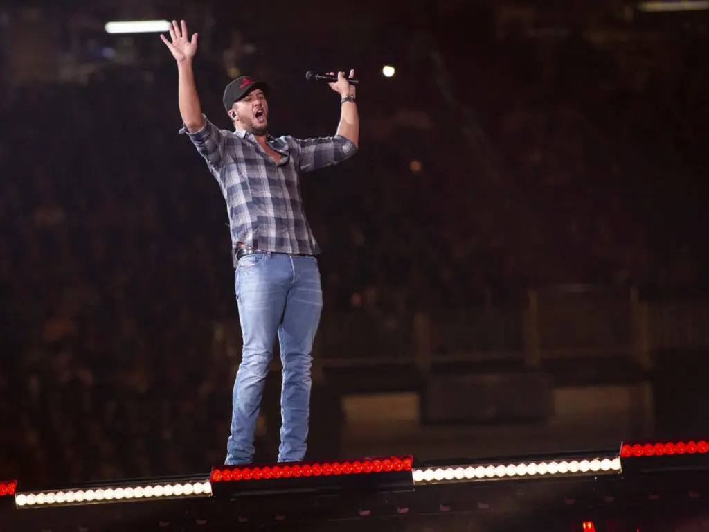 Luke Bryan knows how to put on a show.  (Photo by F. Carter Smith )