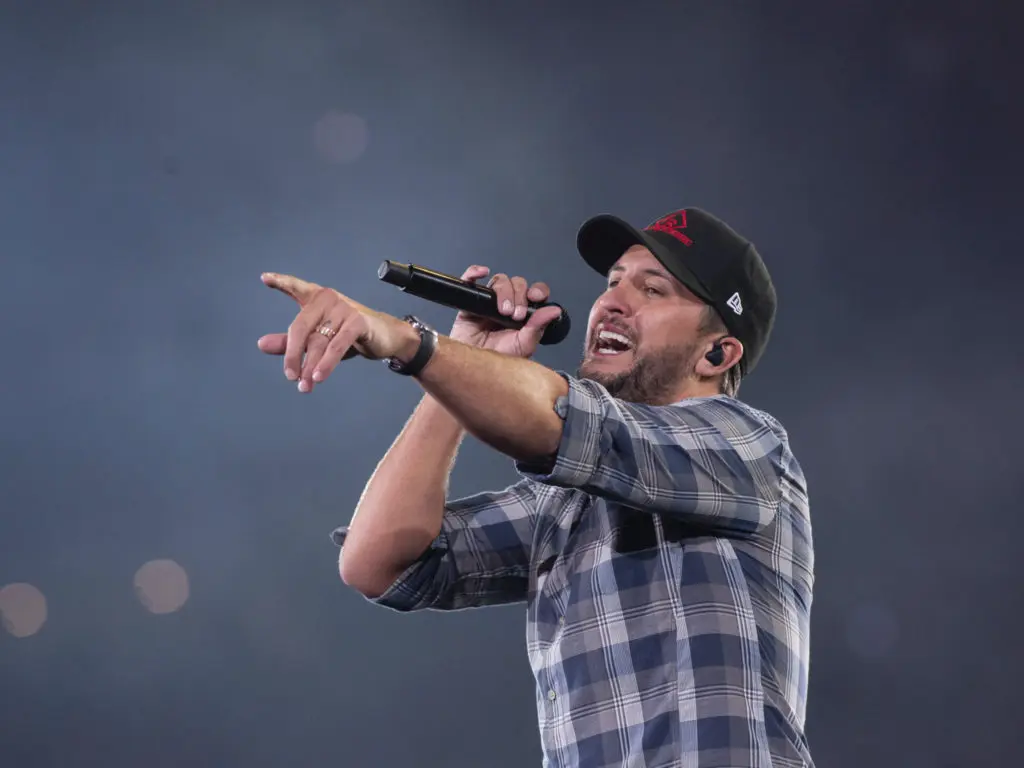 Luke Bryan has done it again — literally.  (Photo by F. Carter Smith )