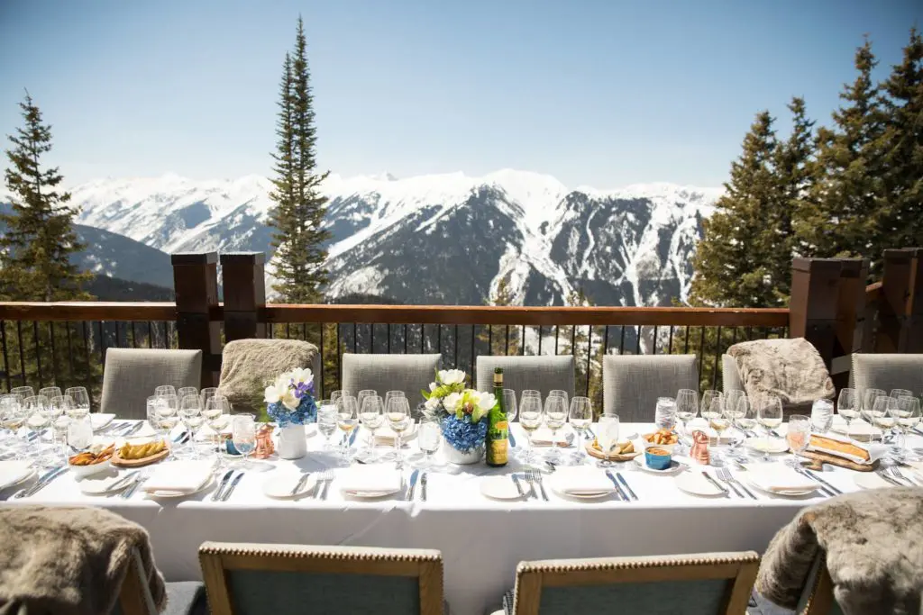 The Little Nell is the perfect place to sip wine after a long day of skiing. 