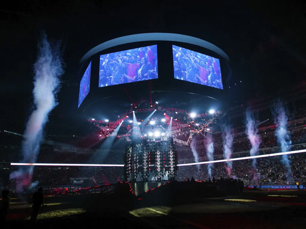The rodeo had never seen a show quite like it.  (Photo by F. Carter Smith )