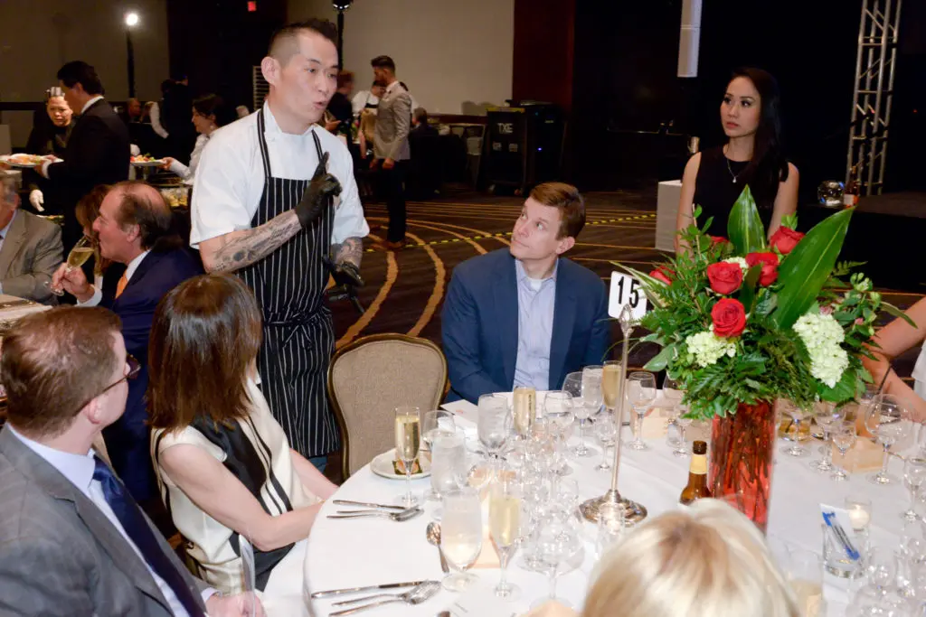 Billy Kin of Blackbird Izakaya at the Youth Development Center Bon Vivant (Photo by David Postma, Genesis Photographers)