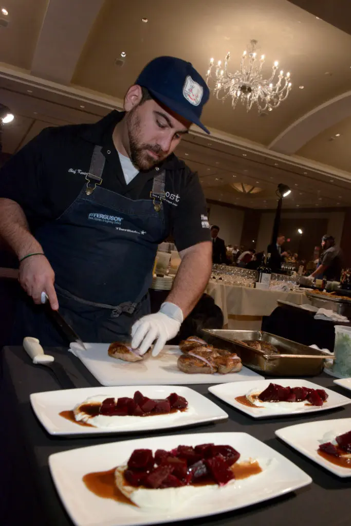 Kevin Naderi of Roost at the Youth Development Center Bon Vivant dinner. (Photo by David Postma, Genesis Photographers)