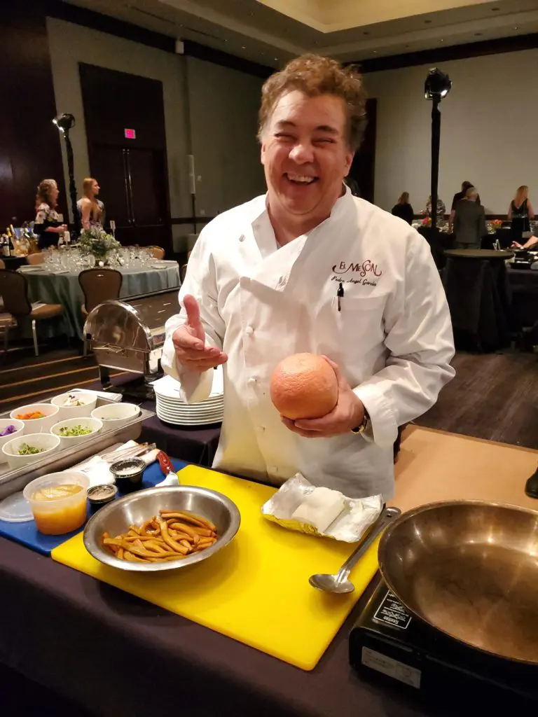 El Meson's Peter Garcia at the Youth Development Center Bon Vivant dinner. (Photo by Shelby Hodge)