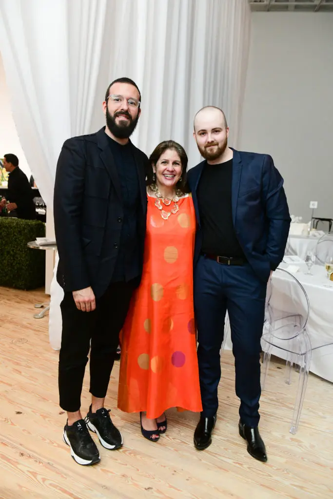 Christopher Scott, Libbie Masterson, Cody Fitzsimmons at the 2019 CAMH Gala and Art Auction (Photo by Daniel Ortiz)