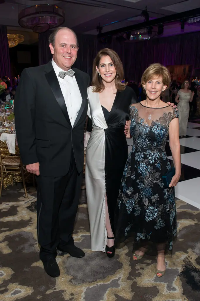 Robbie & Rose Nelson, Carroll Robertson Ray at the Alley Theatre Ball. (Photo by Jacob Power)