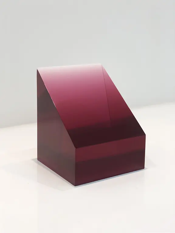 Peter Alexander's "10/9/18 Ruby Turquoise Block," 2018, at Parrasch Heijnen Gallery