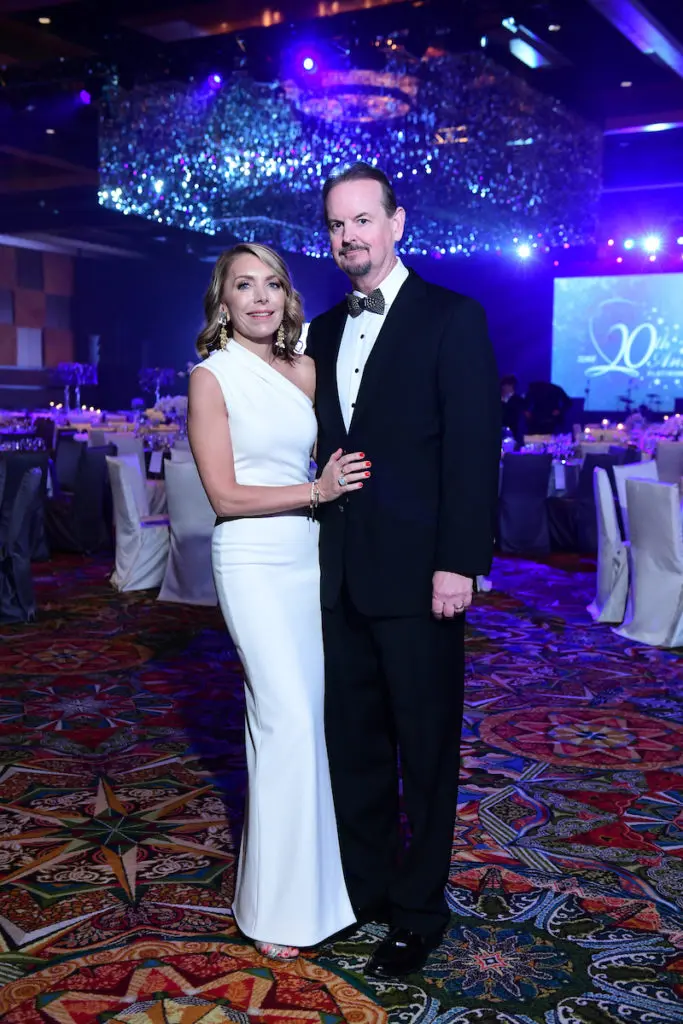 Abby & Daniel Yates, honoree, at the JDRF Promise Ball at the Hilton Americas-Houston. (Photo by Daniel Ortiz)