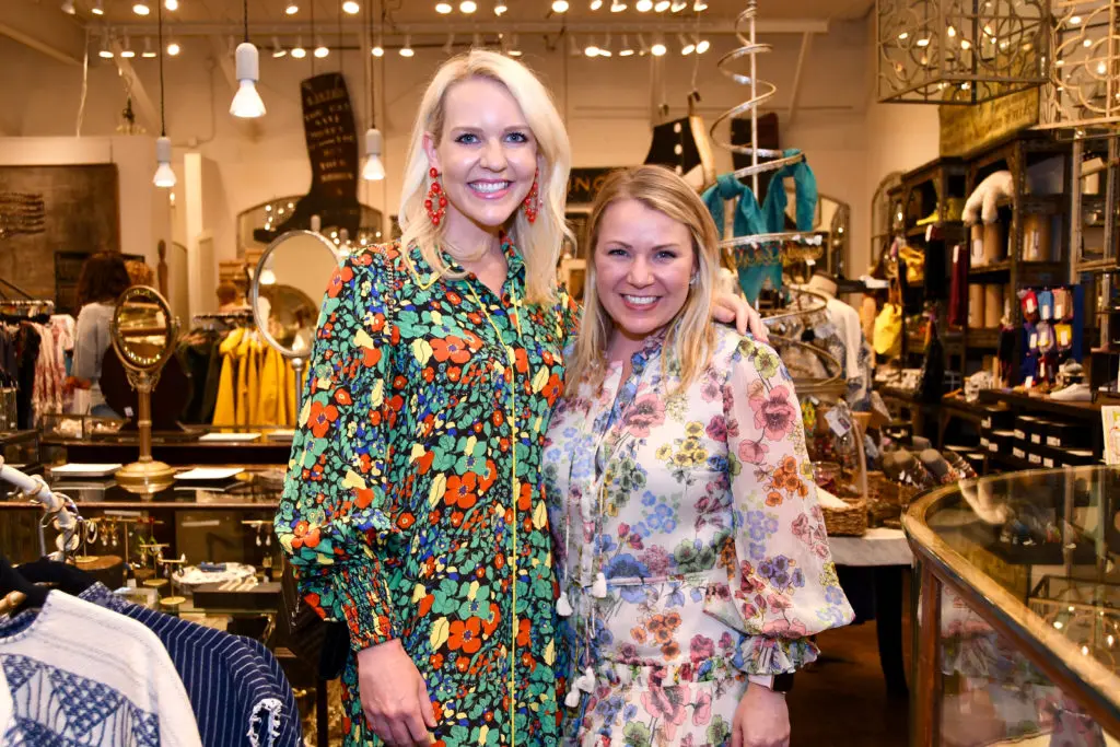 Amy Kummer and Bonnie Houston  at the American Card Heart Association Shop with Heart launch. (Photo by Alejandro Montoya)