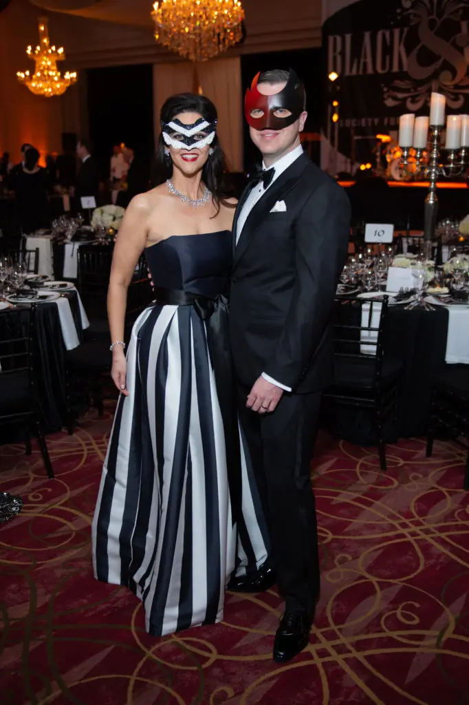 After-party chairs Ann & Jonathan Ayre at Society for the Performing Arts Black & White Ball. (Photo by Wilson Parish)