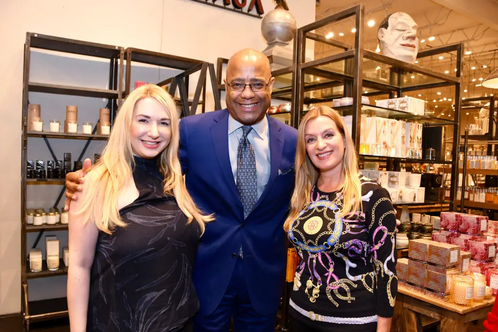 Anna Kaplan, Michael Pearson, Marina Kaplan at the American Heart Association Shop with Heart Card launch. (Photo by Alejandro Montoya)