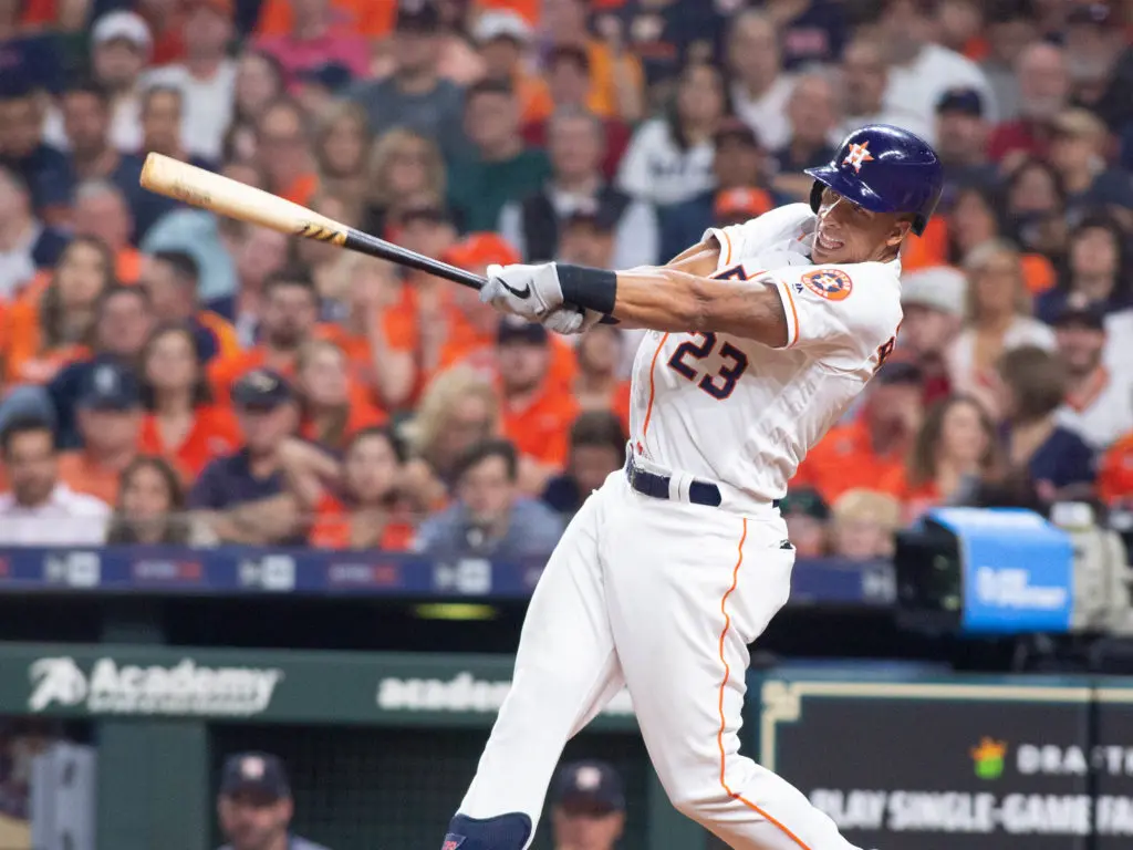 Michael Brantley gives the Houston Astros another impact bat. (Photo by F. Carter Smith)