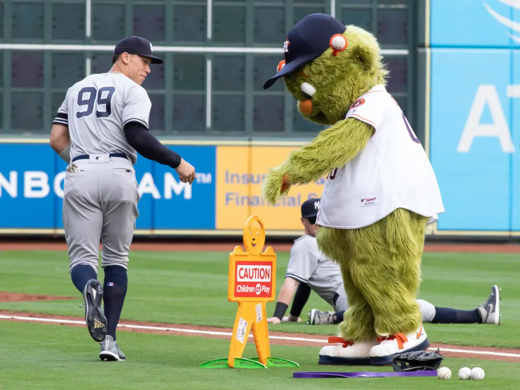 The Yankees and the Astros always seem to be circling each other in the American League. Even if it's from afar. (Photo by F. Carter Smith)